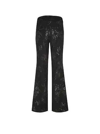 CAMBIO | Nombre del producto: Pantalón acampanado
Marca: CAMBIO
Color: marrón
Categorías: Moda, Mujer

Material: Algodón, poliéster/poliamida, elástico
Diseño: Floral
Longitud (pantalones/vaqueros): Largo normal
Estilo: Glamuroso
Altura de la cintura: Cintu | 